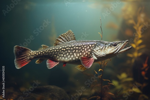 Pike fish background
