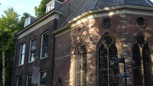 Jeruzalemkapel - Historical Place In Gouda, Netherlands - tilt down photo