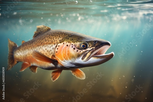 Trout fish background