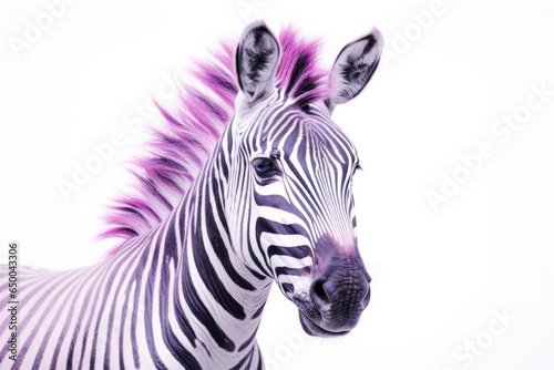 Zebra drawing colorful background