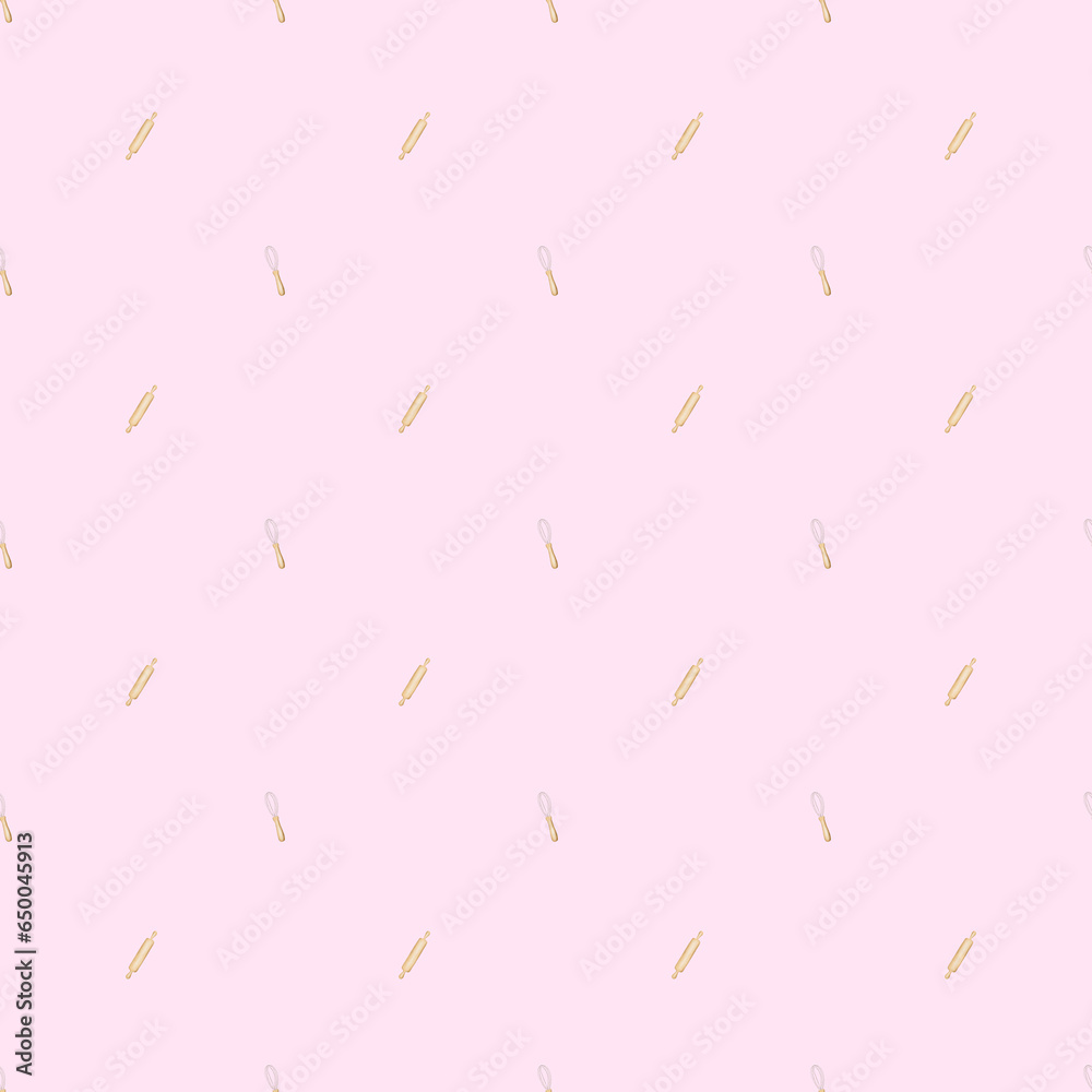 Seamless pattern of hand-drawn cherries on a pink background. cute pattern for printing on scrapbook fabrics and wrapping paper