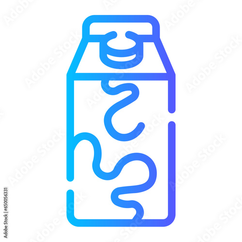 soy milk Line Gradient Icon