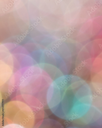 Multicolored festive bokeh as background.