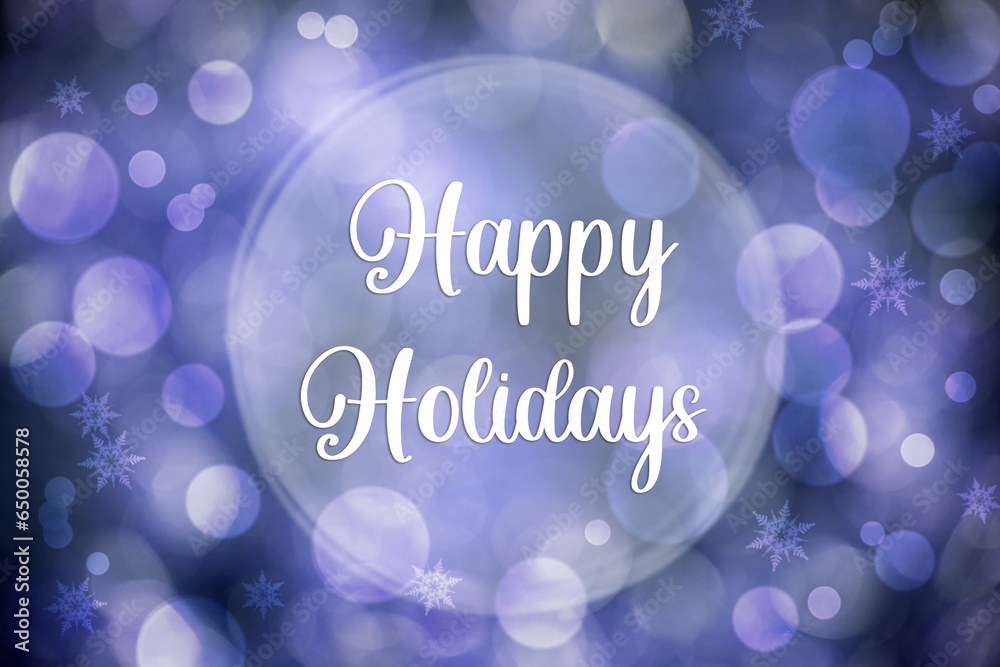 Purple Christmas Background With Text Happy Holidays Purple Christmas Background With Text Happy Holidays