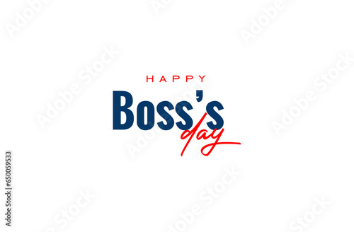 National Boss Day background template Holiday concept