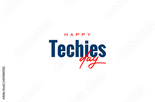 techies day background template Holiday concept