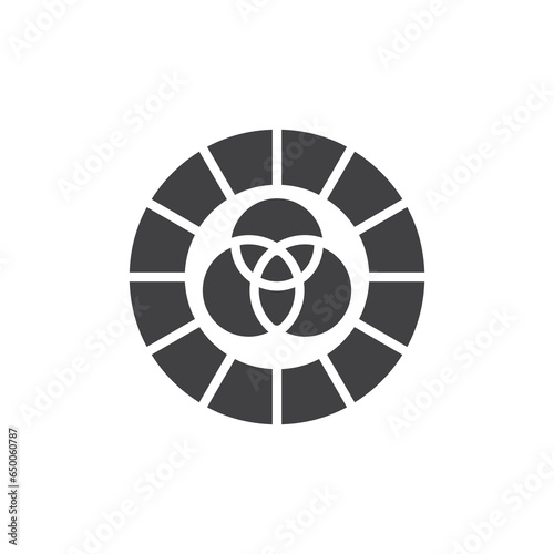 Color theory vector icon