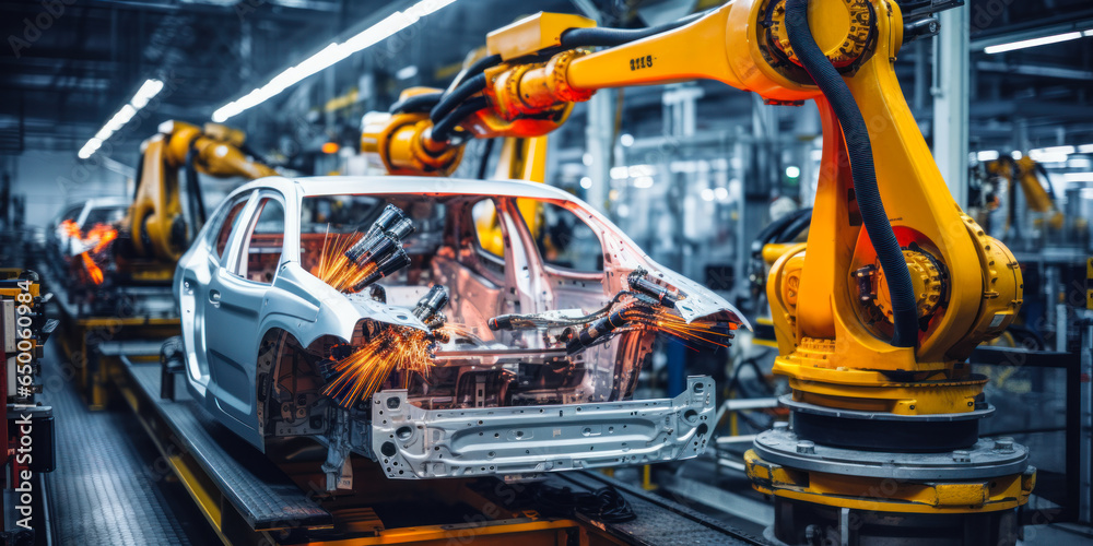 Automation Excellence: Robotic Arms in Car Plant Assembly Automation Excellence: Robotic Arms in Car Plant Assembly