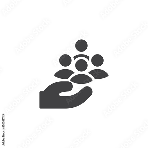 Equity and inclusion vector icon