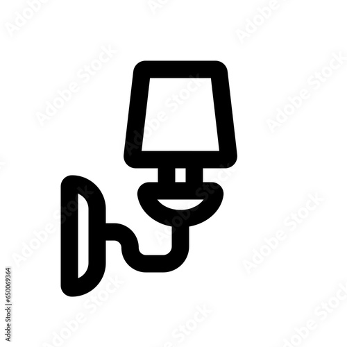 Outline icon for web. Furniture and household