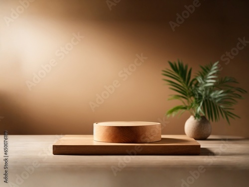 elegant simple wood podium