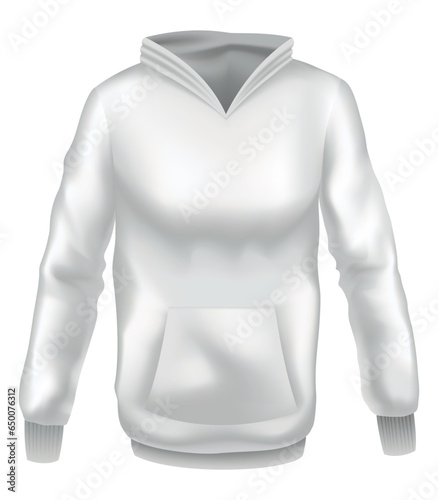 Hoodie mockup template for clothing branding and product presentation. Realistic front view. Perfect for fashion and apparel design