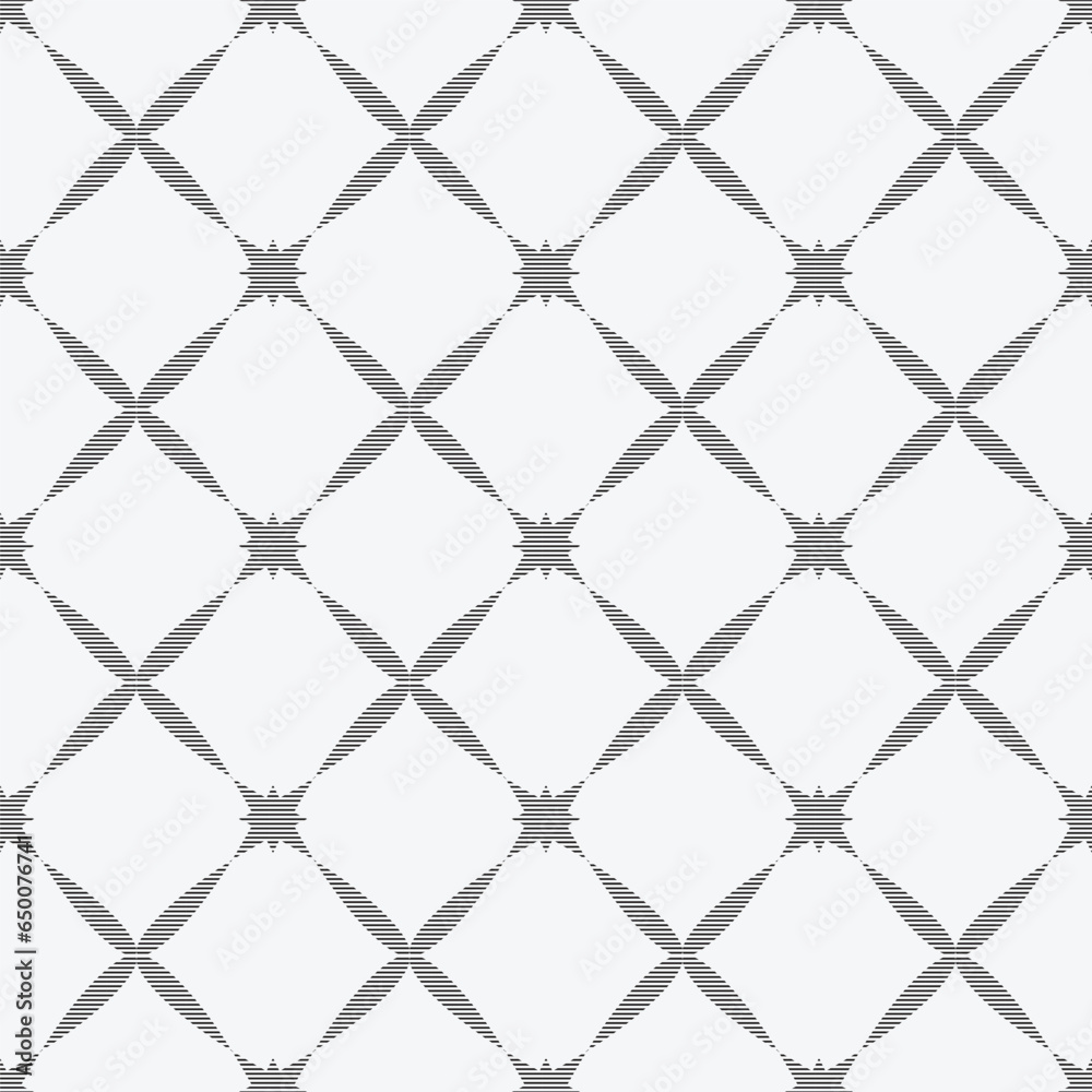 Naklejka premium Seamless black and white floral seamless pattern