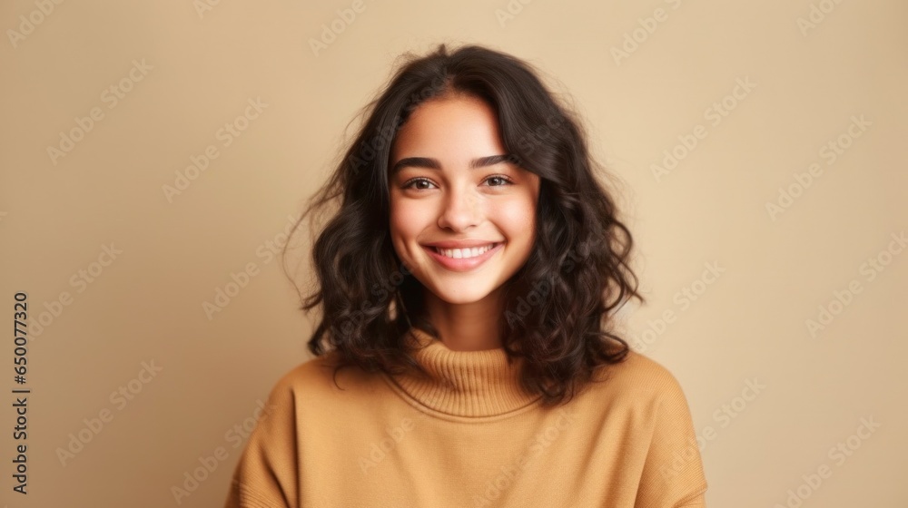 A cheerful young teen exuding positivity, captured in a candid moment against a bright backdrop. A cheerful young teen exuding positivity, captured in a candid moment against a bright backdrop.