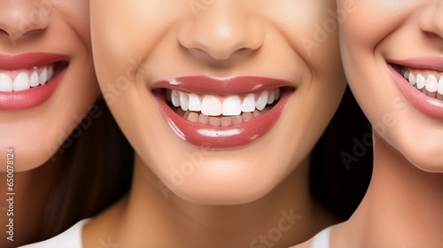mouth dental close up smiling teeth clean portrait of a woman