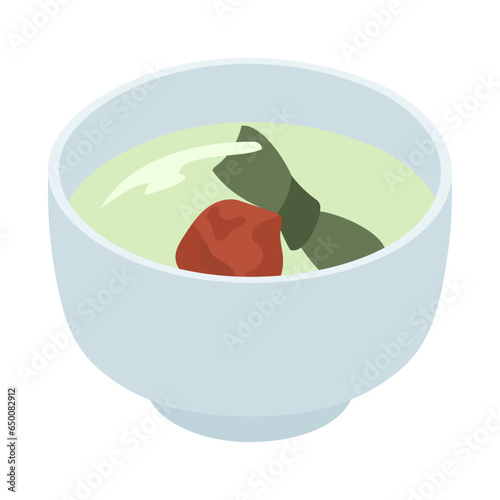 福茶。フラットなベクターイラスト。
Japanese lucky tea. Flat designed vector illustration.