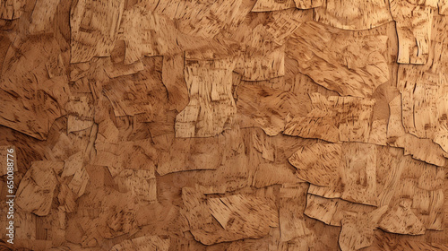 A seamless texture of compressed wood particle board materializes, featuring a tileable pattern of light brown pressed redwood, pine, or oak fiberboard. This backdrop captures the photo
