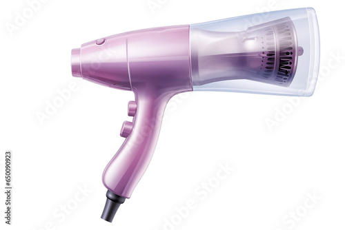 Isolated Blow hair Dryer on Transparent Background Generative AI