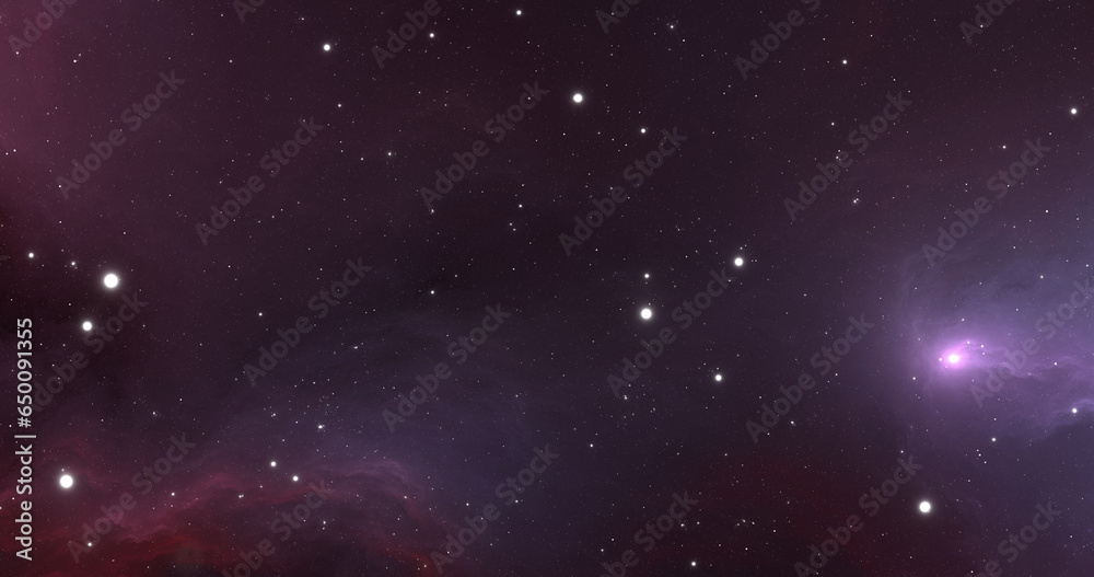 Obraz premium Fantasy space nebula. Giant interstellar cloud with stars