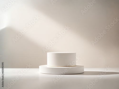 elegant white podium 