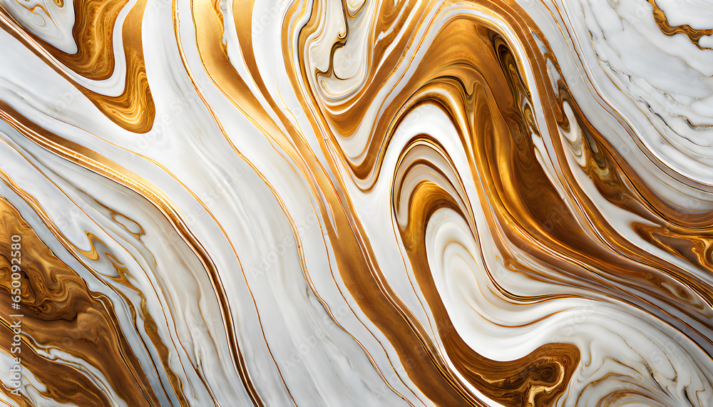 Close up abstract marble pattern on surface in white and golden marble stone floor texture background. texture design. Background material. Tile wall or floor texture.