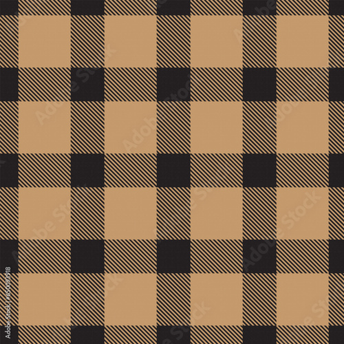 Neutral Colour Classic Plaid textured Seamless Pattern