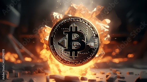 Bitcoin is taking off like a rocket releasing blast