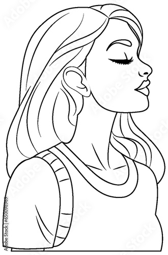 Woman closing eyes kissing