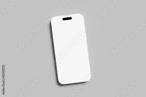Realistic smartphone mockup. mobile phone vector with blank screen isolated on white background, phone different angles views. Vector illustration (ID: 650101725)