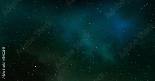 Fantasy space nebula. Giant interstellar cloud with stars © Peter Jurik