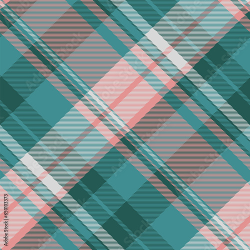 Background seamless pattern of check plaid tartan with a textile vector fabric texture.