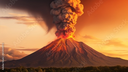 Nature's Fury: Captivating Images of a Volcanic Eruption