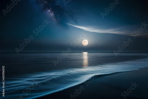 moonlight over the sea