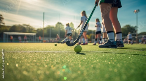 Serene Emptiness: Captivating Views of an Empty Field Hockey Rink