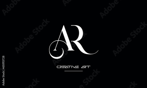 AR, RA, A, R abstract letters logo monogram