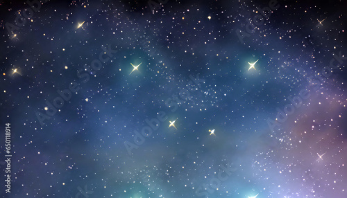 Starry dark blue night sky full with the stars.