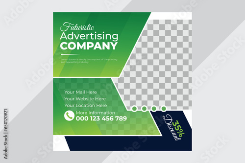 Modern business digital marketing corporate social media post web banner template, Facebook Post, Instagram Post template