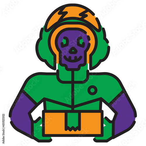 raider ghost delivery icon