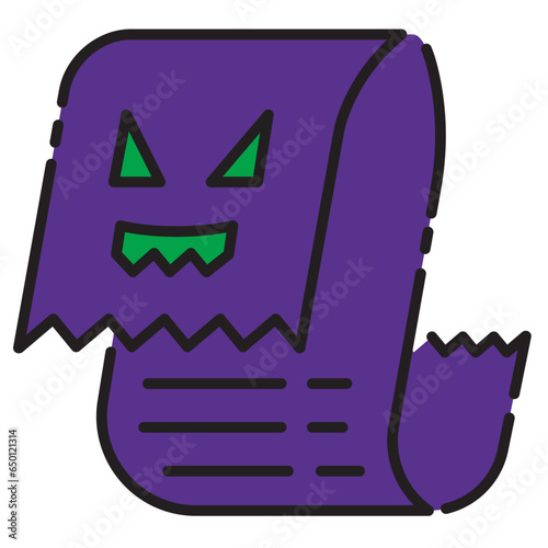 haunted bill payment spirit icon