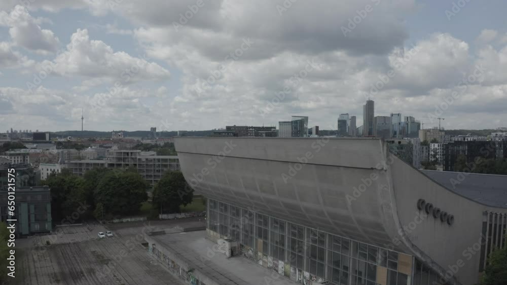 Aerial shots of Vilnius Concerts hall (sporto rumai) Aerial shots of Vilnius Concerts hall (sporto rumai)