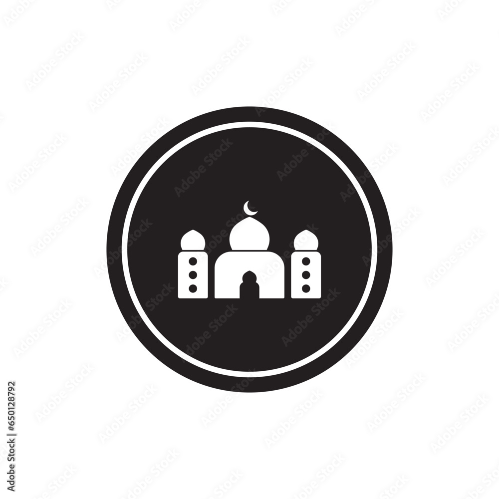 Fototapeta premium mosque icon vector