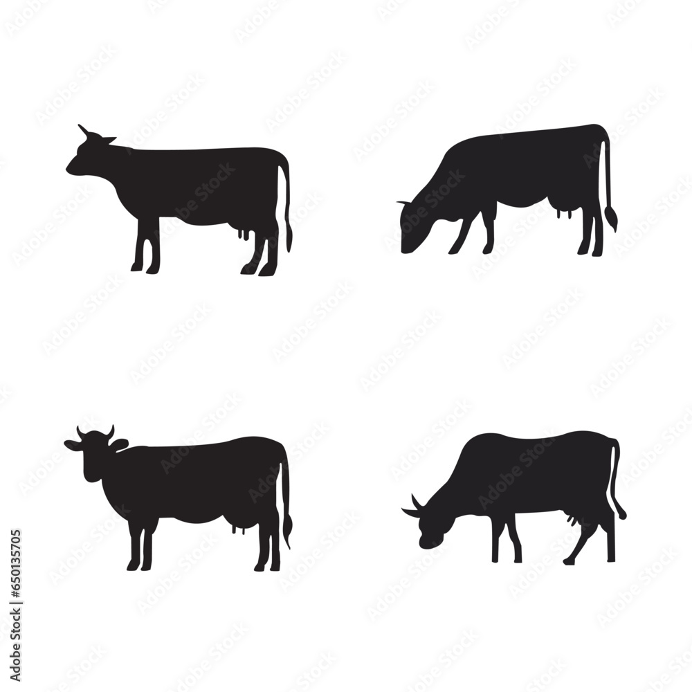 silhouettes of cows, group of cows silhouettes silhouettes of cows, group of cows silhouettes