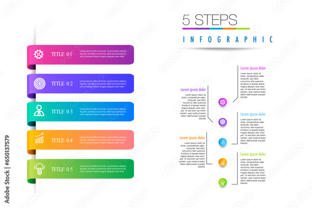 infographic template 5 step for business direction, marketing strategy, diagram, data, growth, arrow timeline, for presentation report and progress infographic template 5 step for business direction, marketing strategy, diagram, data, growth, arrow timeline, for presentation report and progress