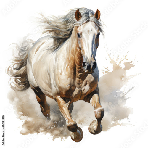 watercolor Horse clipart  Generative Ai