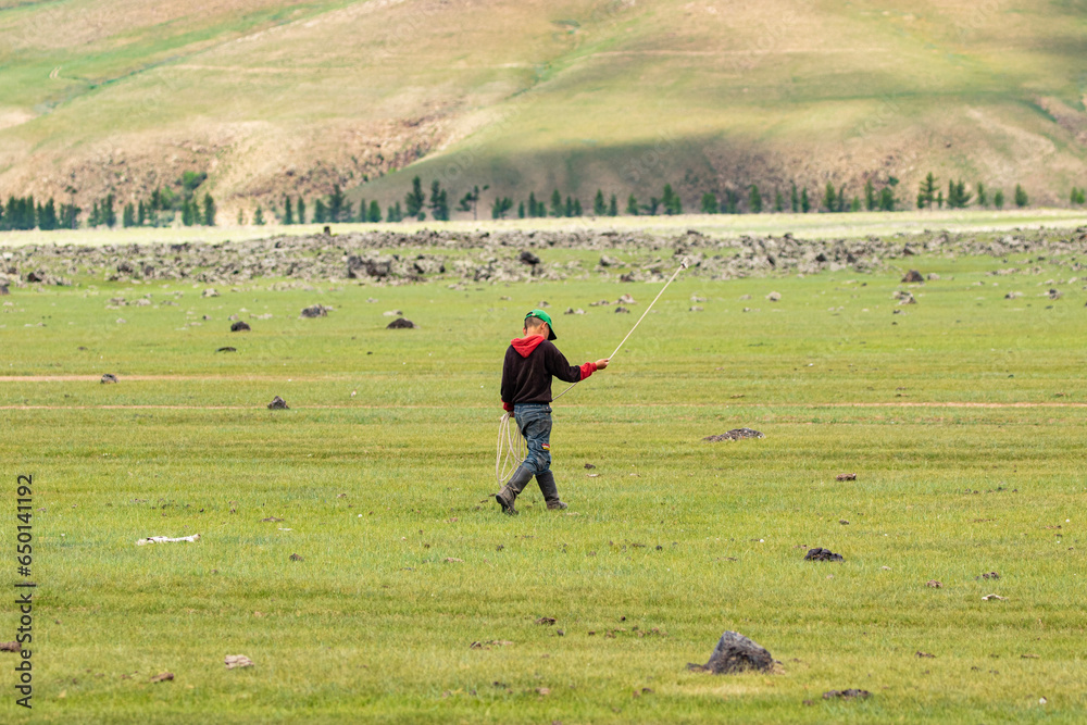 Horseman in Mongolia Horseman in Mongolia