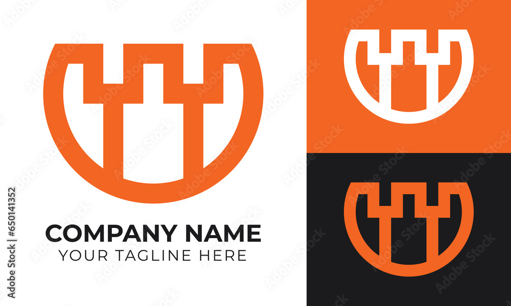 Obraz premium Creative modern real estate house and home logo design template