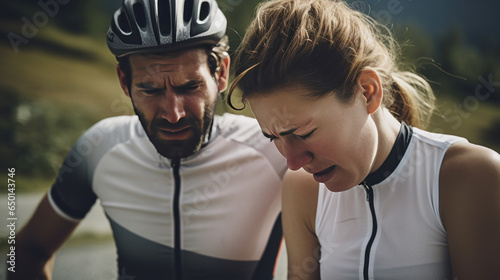 Bicycles are tired and therefore sad