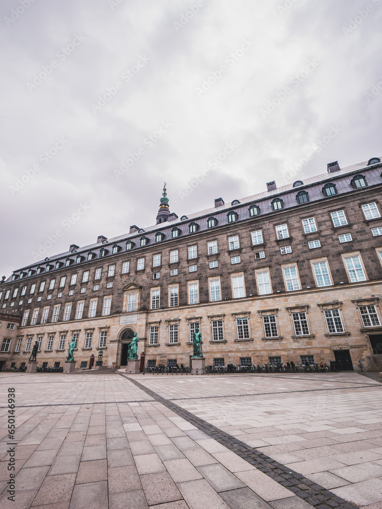 backside of Danish Parliament Building in Copenhagen