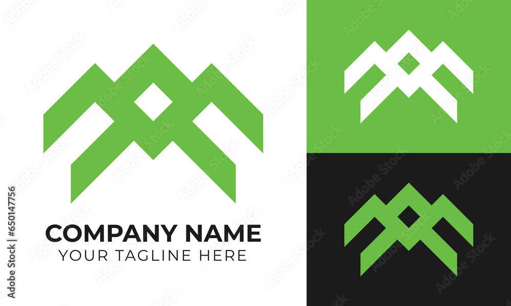 Creative modern real estate house and home logo design template Creative modern real estate house and home logo design template