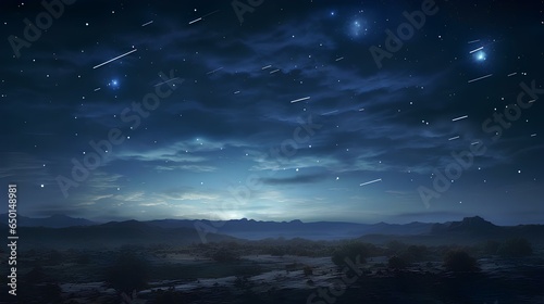 a beautiful night with a serene sky filled with stars
